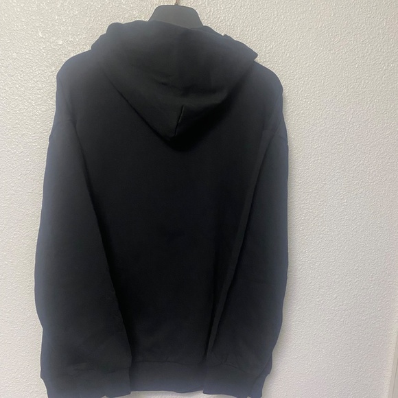 Black LV  With Front Pack Quarter Zip Hoodie - Picture 5 of 11
